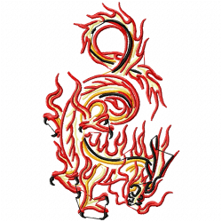 Dragoes Embroidery Design 4 Dragoes Embroidery Design 4